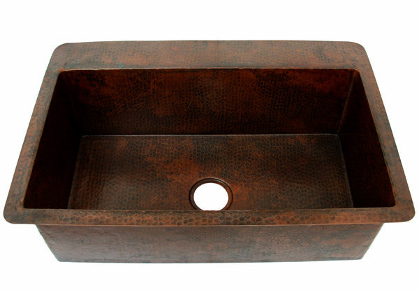 Copper Kitchen sink single bowl CS-0131