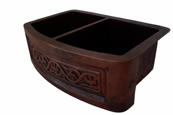 Double bowl round sink model CS-0173