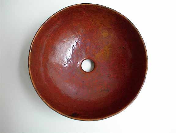 Copper Vessel Sinks in Green Patina