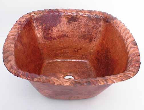 Copper Bar Sinks w/ Rope Design