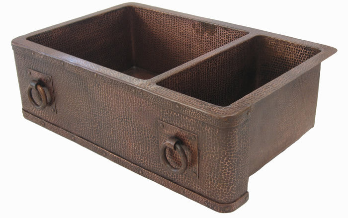 Double Bowl Medieval Farmhouse Kitchen sink CS-0177