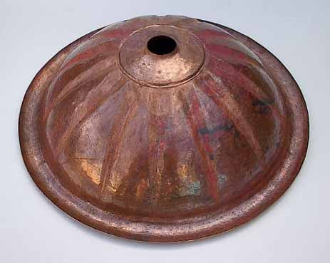 Copper Bathroom Sinks w/ Sun Design