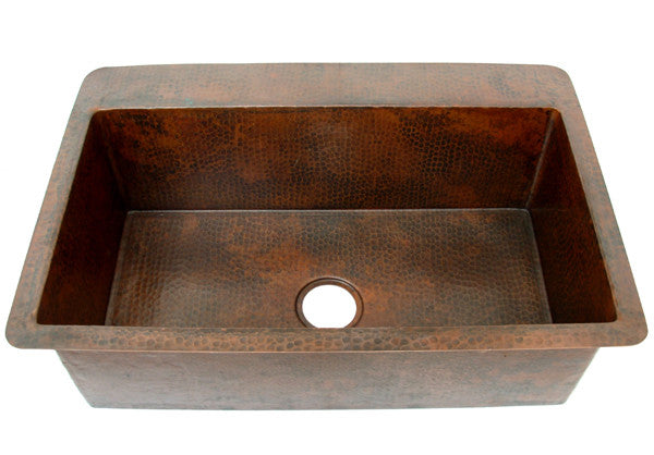 Copper Kitchen sink single bowl CS-0131