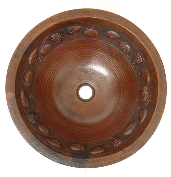 Bar sink with grapes design Model CS-0149