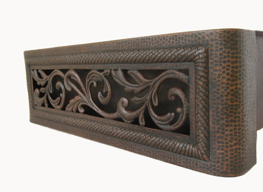 Front design of the Farmhouse Kitchen Sink Apron Relief