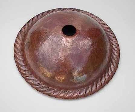 Copper Bathroom Sinks w/ Rope Design
