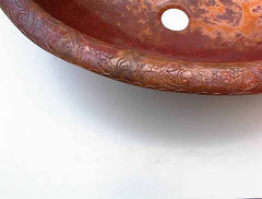 Oval Copper Bathroom Sinks