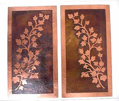 Copper Cabinet Panels
