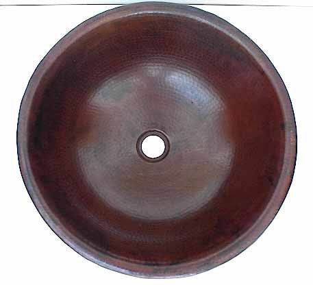 Copper Bathroom Sinks in Brick Design