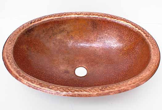 Oval Copper Bathroom Sinks