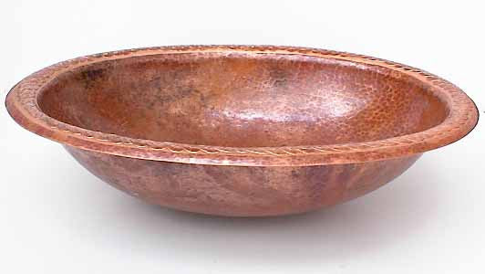 Oval Copper Bathroom Sinks