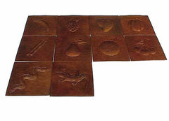 Copper tile with embossed design