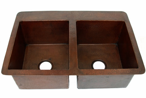 Double Copper Kitchen sink Model CS-0130