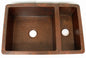 Double Copper Kitchen Sink