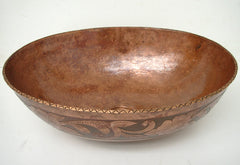 Vessel  Oval Copper Bathroom sink CS0015