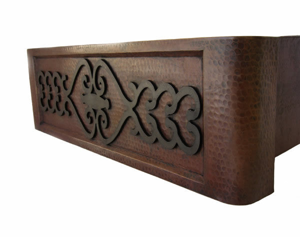 Farmhouse Kitchen sink with wroght iron design CS-0171