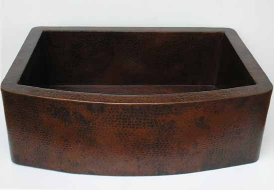 Farmhouse kitchen sink with round apron CS-0122