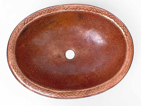 Oval Copper Bathroom Sinks