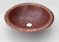 Copper Bathroom Sinks w/ Rope Design