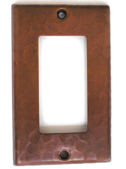 Copper light switch plates