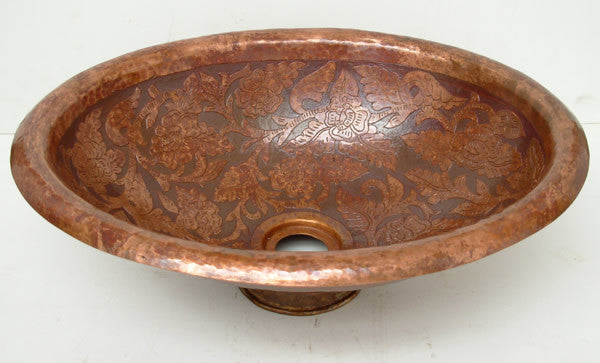 Above Counter Oval Vessel Sink