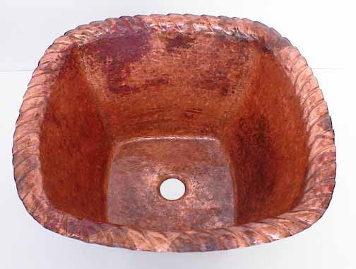 Copper Bar Sinks w/ Rope Design