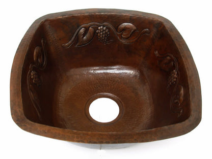Bar sink with grapes design Model CS-0150