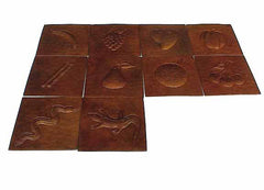 Copper tile Grapes design