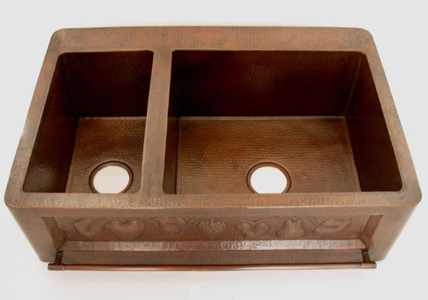 Farmhouse Kitchen sink with towel bar CS-0156
