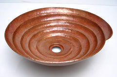 Original copper bathroom sink shell design #57