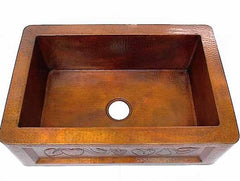 Copper Sink Basin w/ Fruit