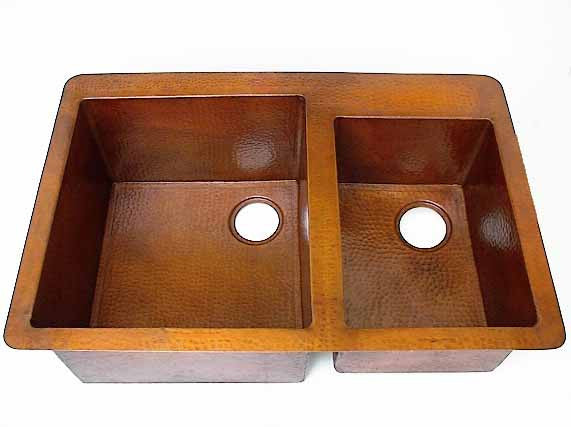 Double Copper Kitchen sink Model CS-0123