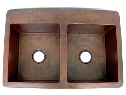 Double Copper Kitchen sink Model CS-0130