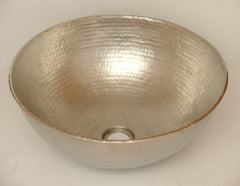 Vessel Brushed nickel copper sink CS-0143