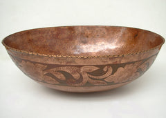 Vessel  Oval Copper Bathroom sink CS0015