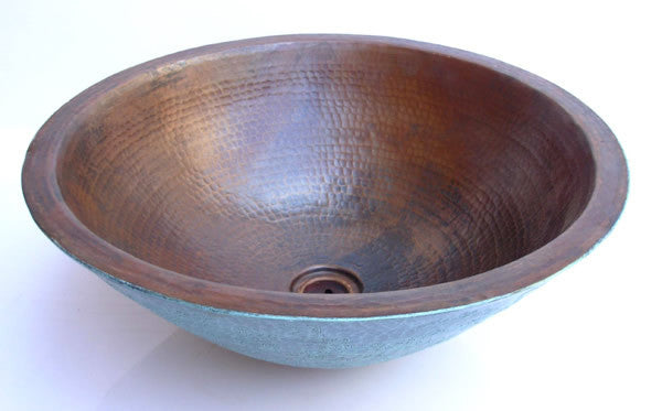 Double wall vessel sink engraved CS-0157