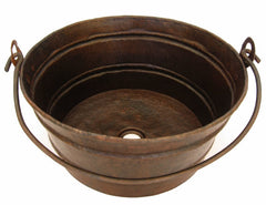 Copper Vessel sink Bucket Style CS-0172