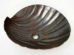 Vessel Copper sink shell shape Model CS-0137
