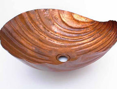 Copper Bathroom Sinks w/ Sea Shell Design