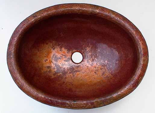 Oval Copper Bathroom Sinks