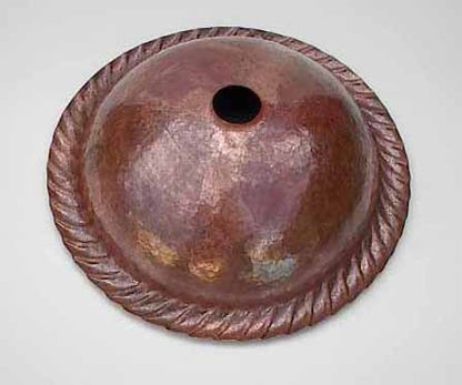 Copper Bathroom Sinks w/ Rope Design