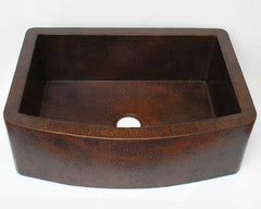 Farmhouse kitchen sink with round apron CS-0122