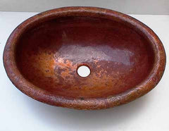 Oval Copper Bathroom Sinks