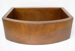 Farmhouse kitchen sink with round apron