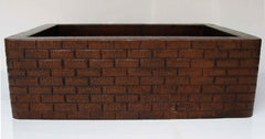 Copper Kitchen Sinks w/ Brick Design