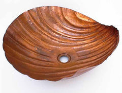 Copper Bathroom Sinks w/ Sea Shell Design