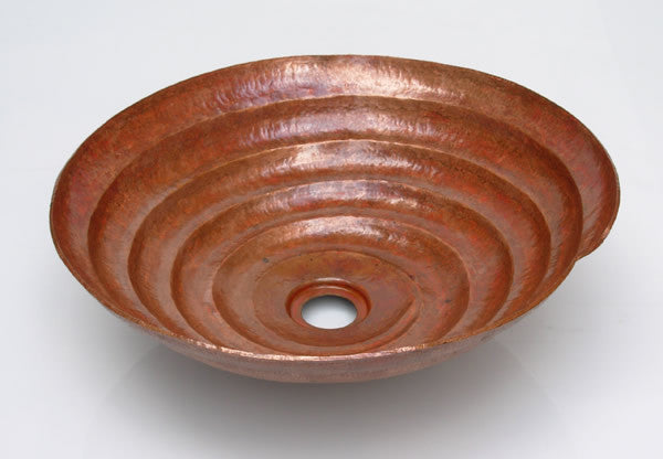 Original copper bathroom sink shell design #57