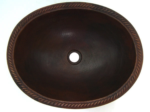 Oval Copper Bathroom Sinks