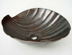 Vessel Copper sink shell shape Model CS-0137