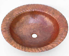 Copper Bathroom Sinks w/ Shell Design